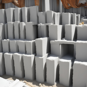 Ashcrete block - a concrete alternative - AI-Generated Ashcrete block - a concrete alternative - AI-Generated