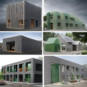 Recycled Plastic Homes - AI-Generated Recycled Plastic Homes - AI-Generated