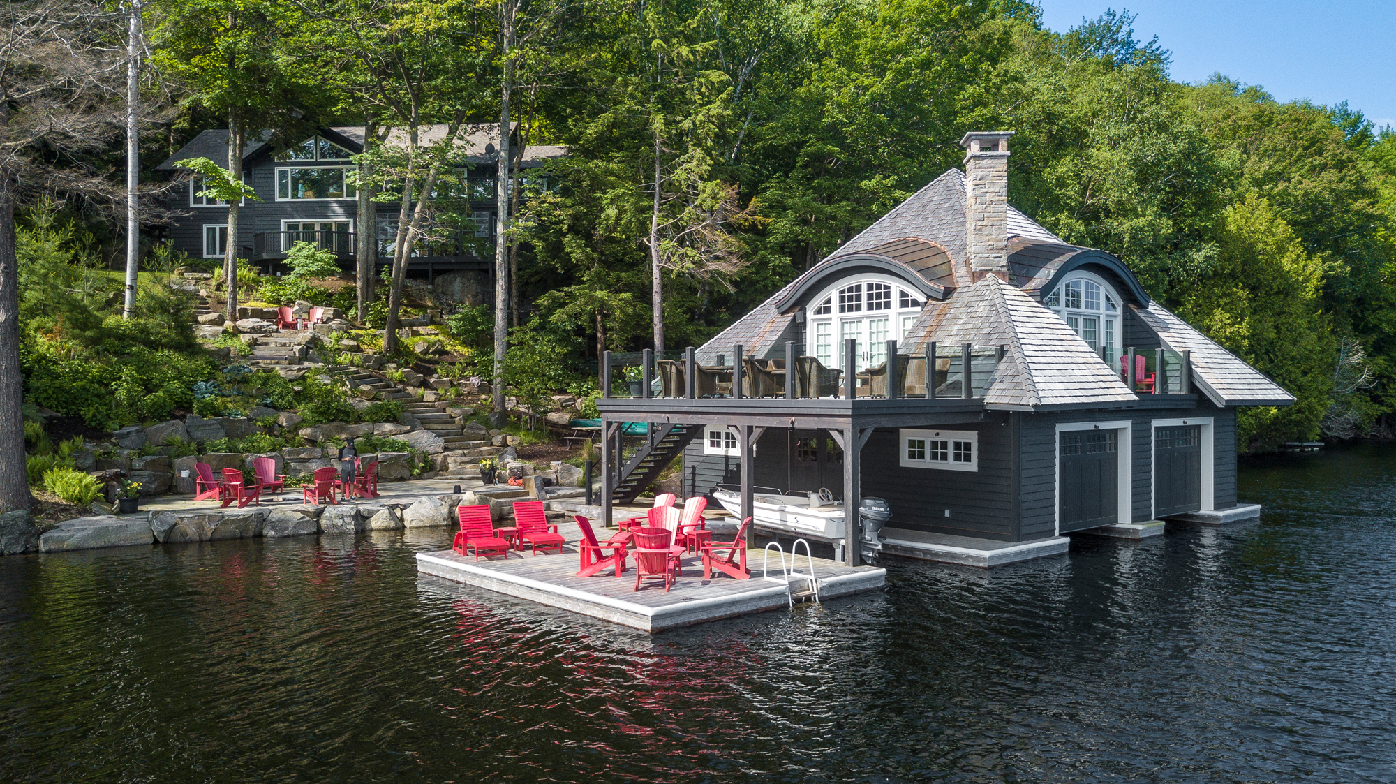 boathouse and dock exterior
